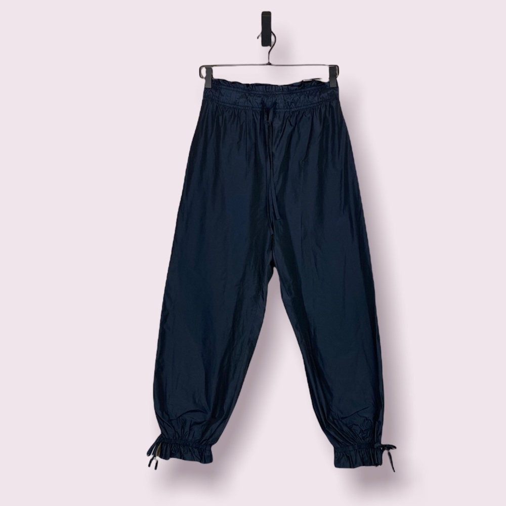 Zara paper-bag navy pants
